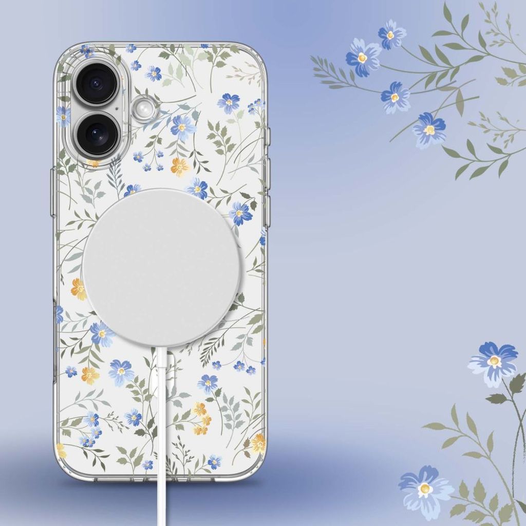 Tech-Protect FlexAir MagSafe Deksel til iPhone 16e - Tusenfryd med blader