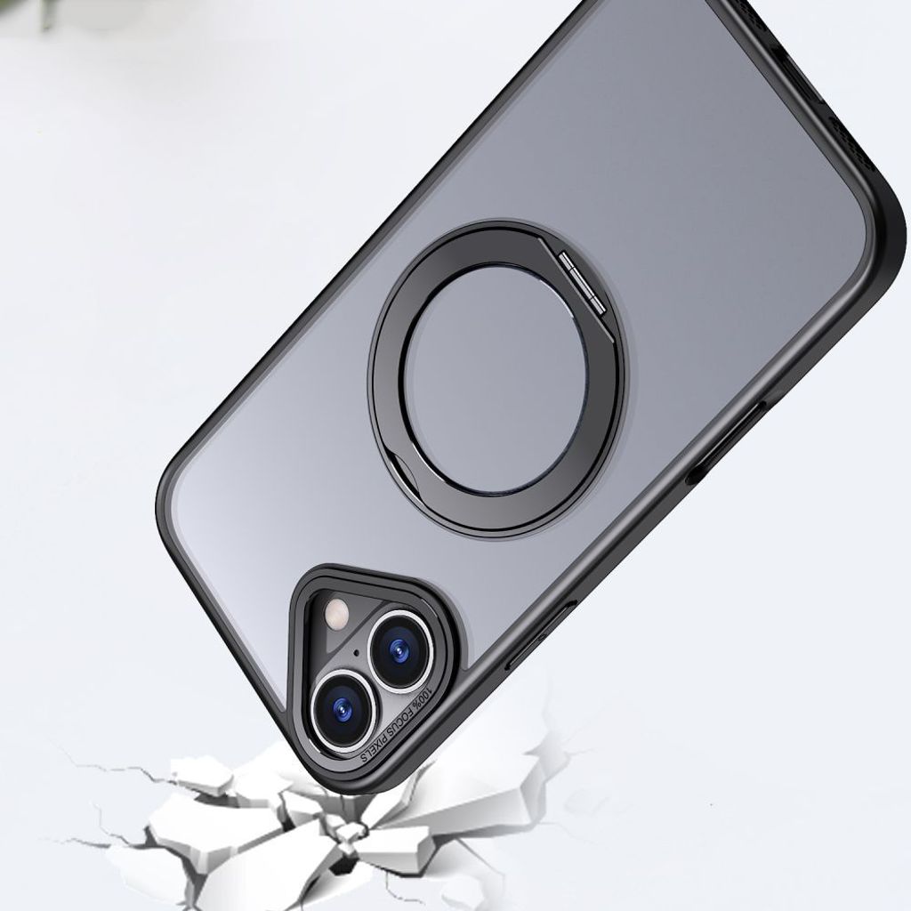Tech-Protect MagRing MagSafe Deksel til iPhone 16e - Matte Black