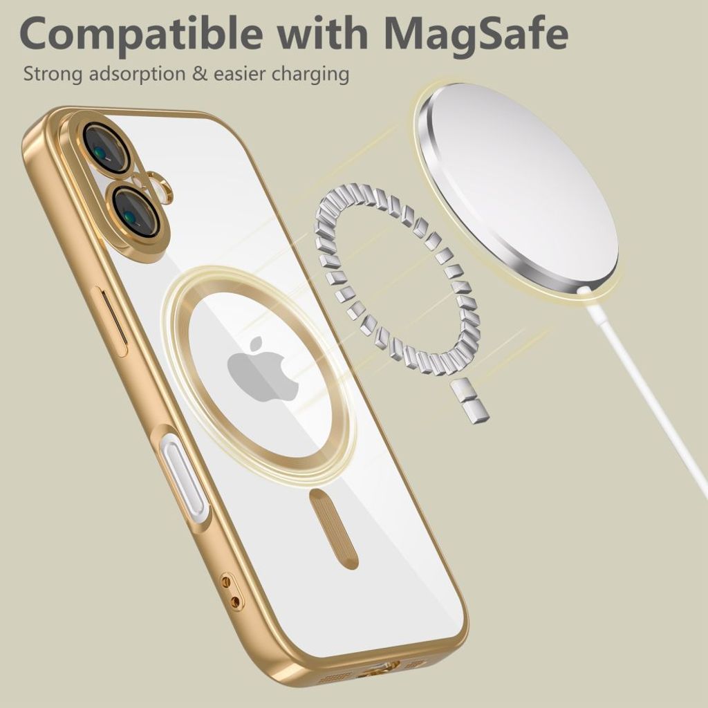 Tech-Protect MagFlex MagSafe Deksel til iPhone 16e - Gull
