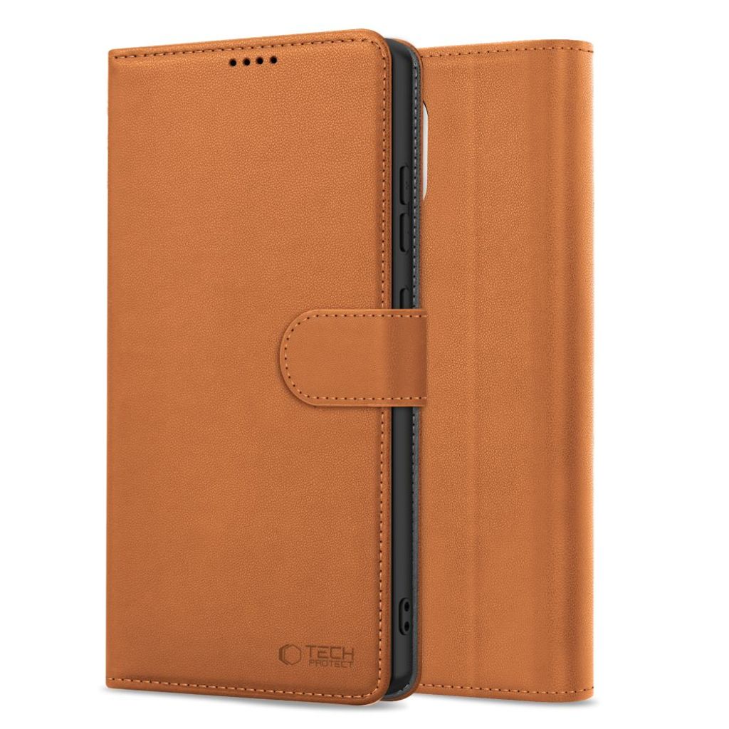 Tech-Protect Wallet Etui til iPhone 16e - Brun
