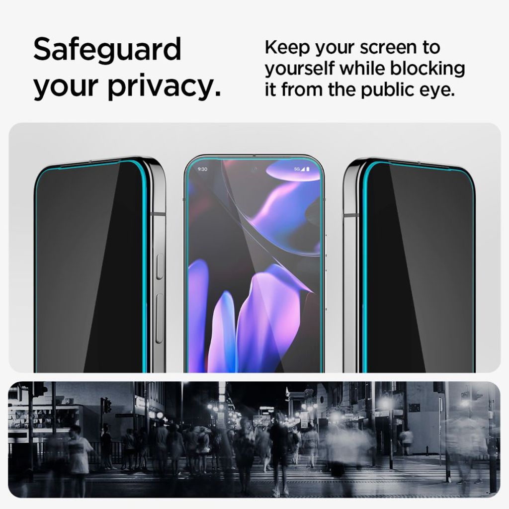 Spigen Glas.TR Ez Fit Privacy HD, 2-pack Näytönsuoja Google Pixel 9 / 9 Pro