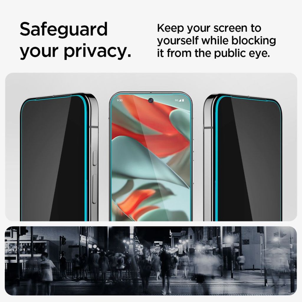 Spigen Glas.TR Ez Fit Privacy 2-pack Skjermbeskytter til Google Pixel 9 Pro XL