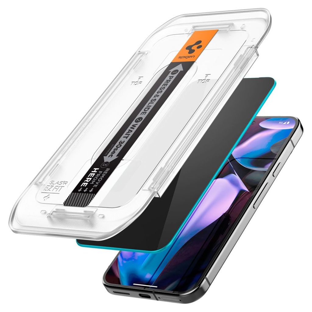 Spigen Glas.TR Ez Fit Privacy 2-pack Skjermbeskytter til Google Pixel 9 Pro XL