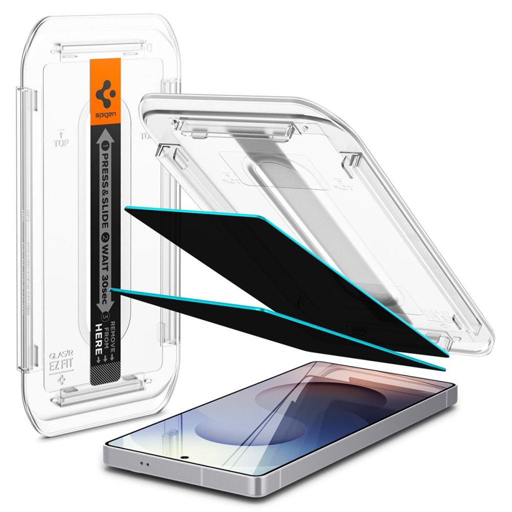 Spigen Glas.tR EZ Fit Privacy 2-pack Skjermbeskytter til Samsung Galaxy S25 Ultra