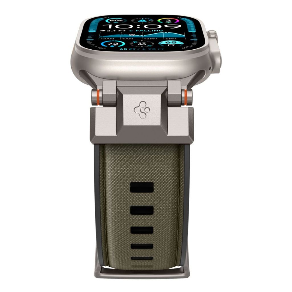 Spigen DuraPro Armor Kellonranneke Apple Watch 44/45/46/49mm - Vihreä