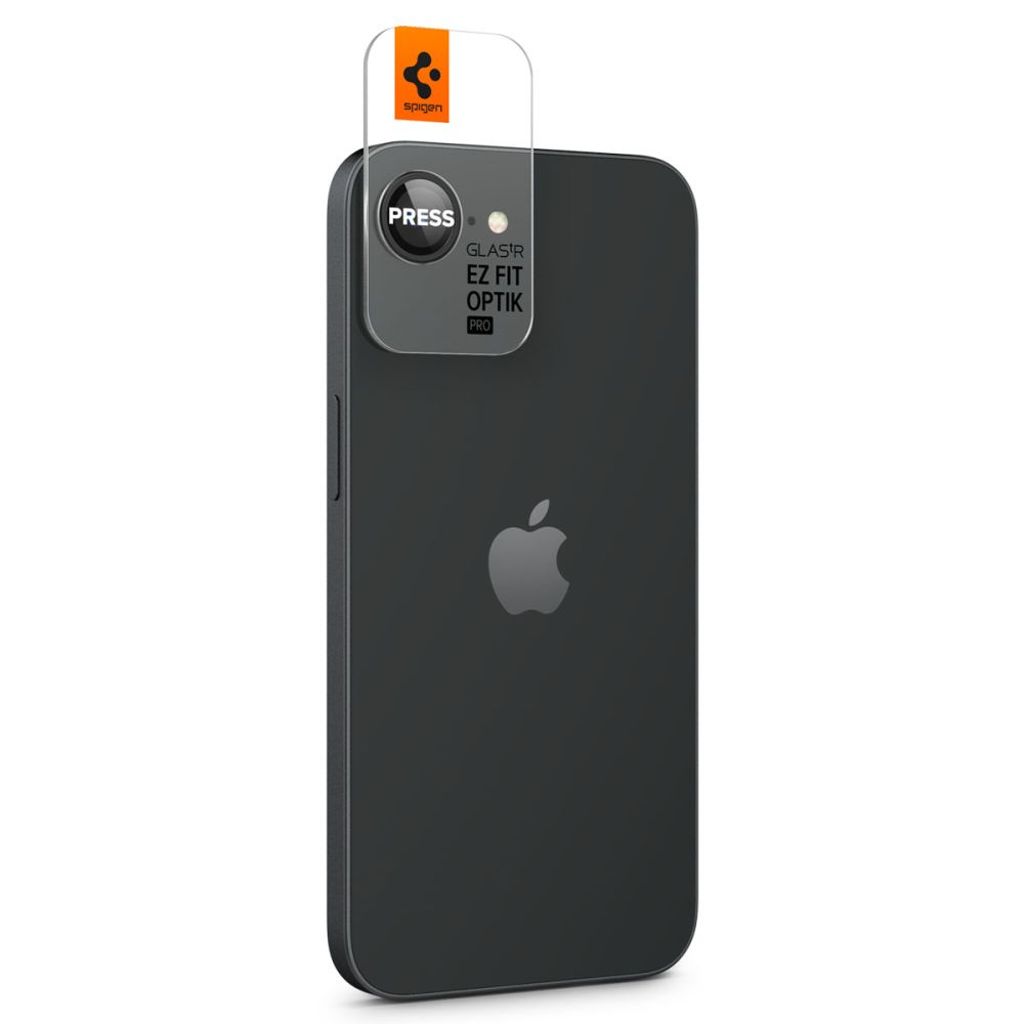 Spigen Optik Pro GLAS.TR "Ez Fit" 2-pack Linsebeskytter til iPhone 16e