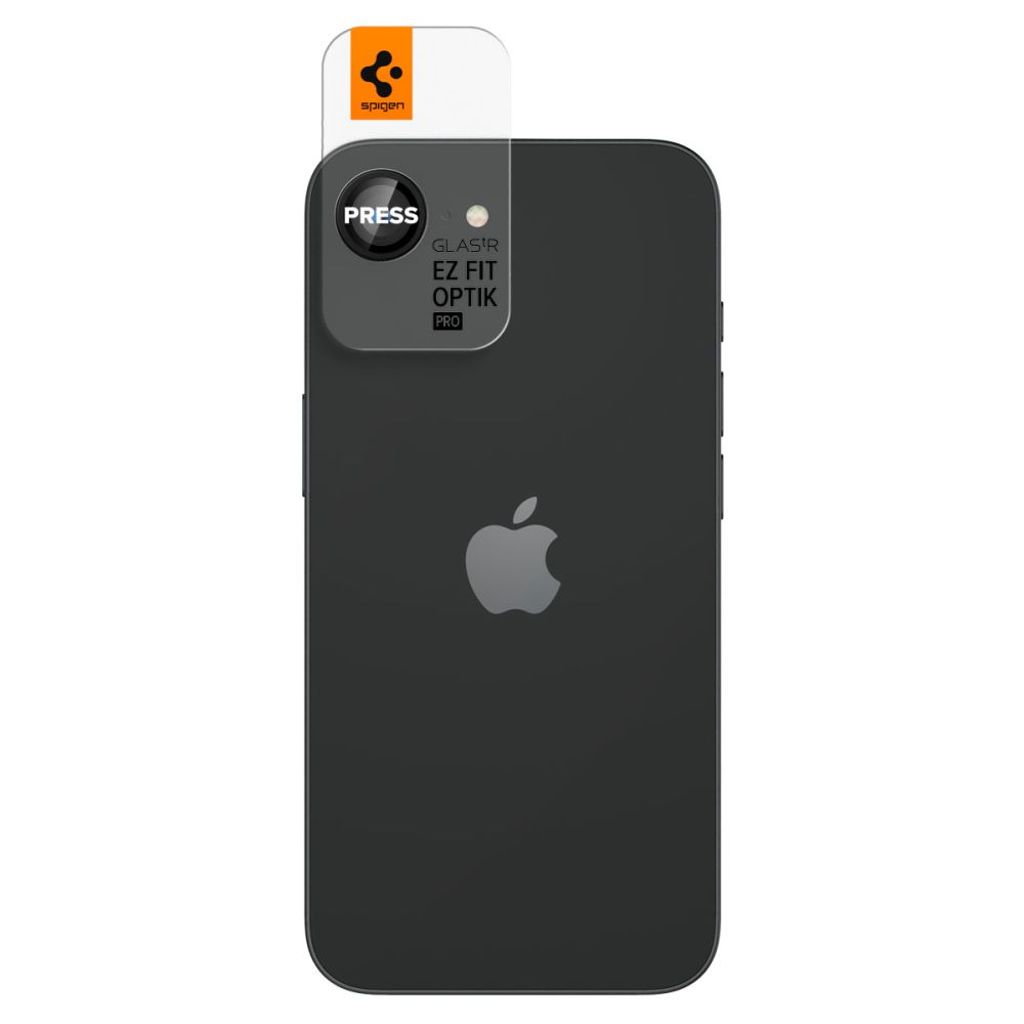 Spigen Optik Pro GLAS.TR "Ez Fit" 2-pack Linsebeskytter til iPhone 16e