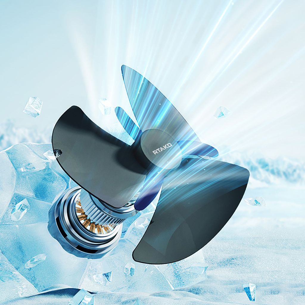 Rtako WD0Y6S Minivifte med Dobbel Impeller 3600mAh – Svart