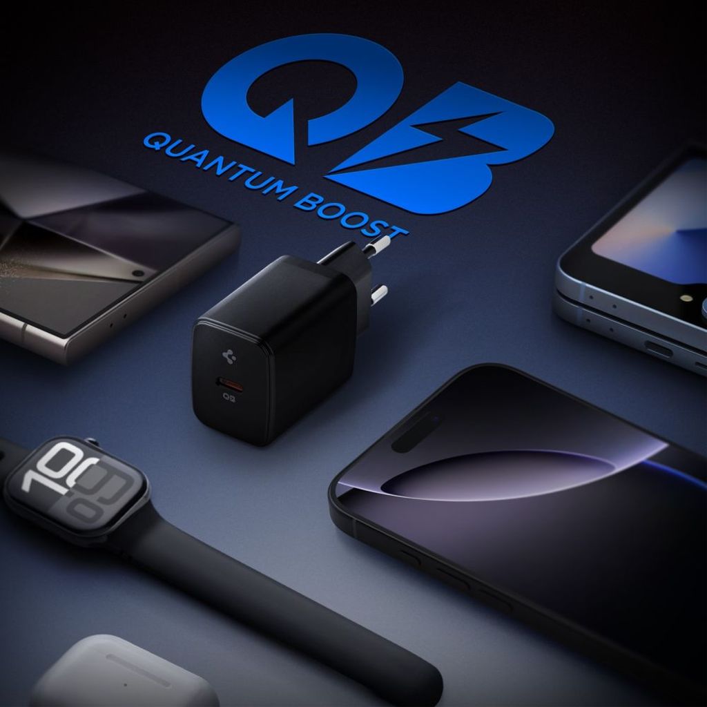 Spigen Essential EE201EU USB-C 20W seinälaturi – Musta