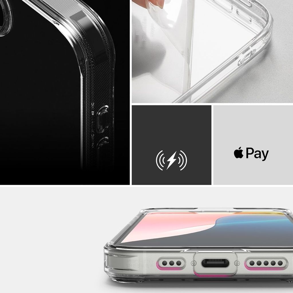 Ringke Fusion Deksel til iPhone 16e - Gjennomsiktig