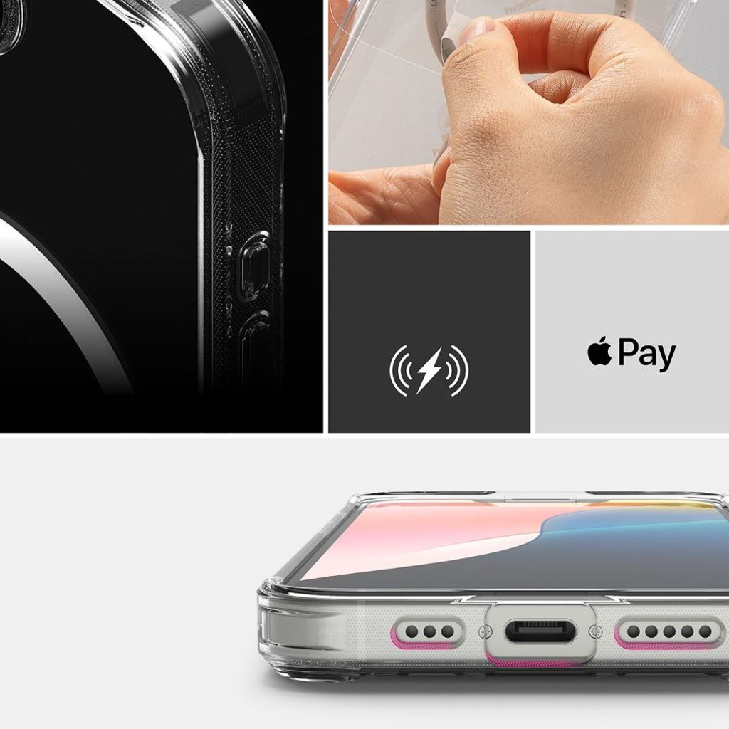 Ringke Fusion MagSafe Case for iPhone 16 - Transparent