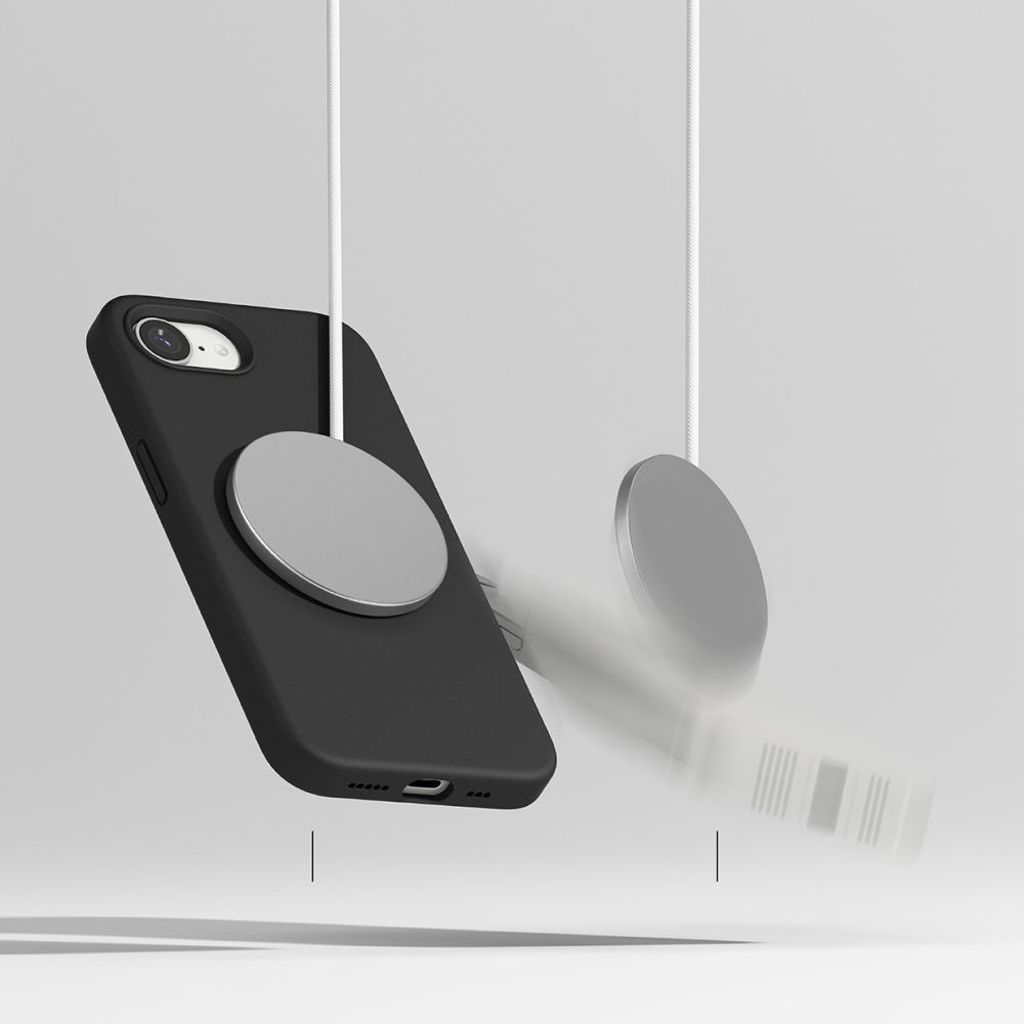 Ringke Silicone Magsafe Deksel til iPhone 16e - Svart