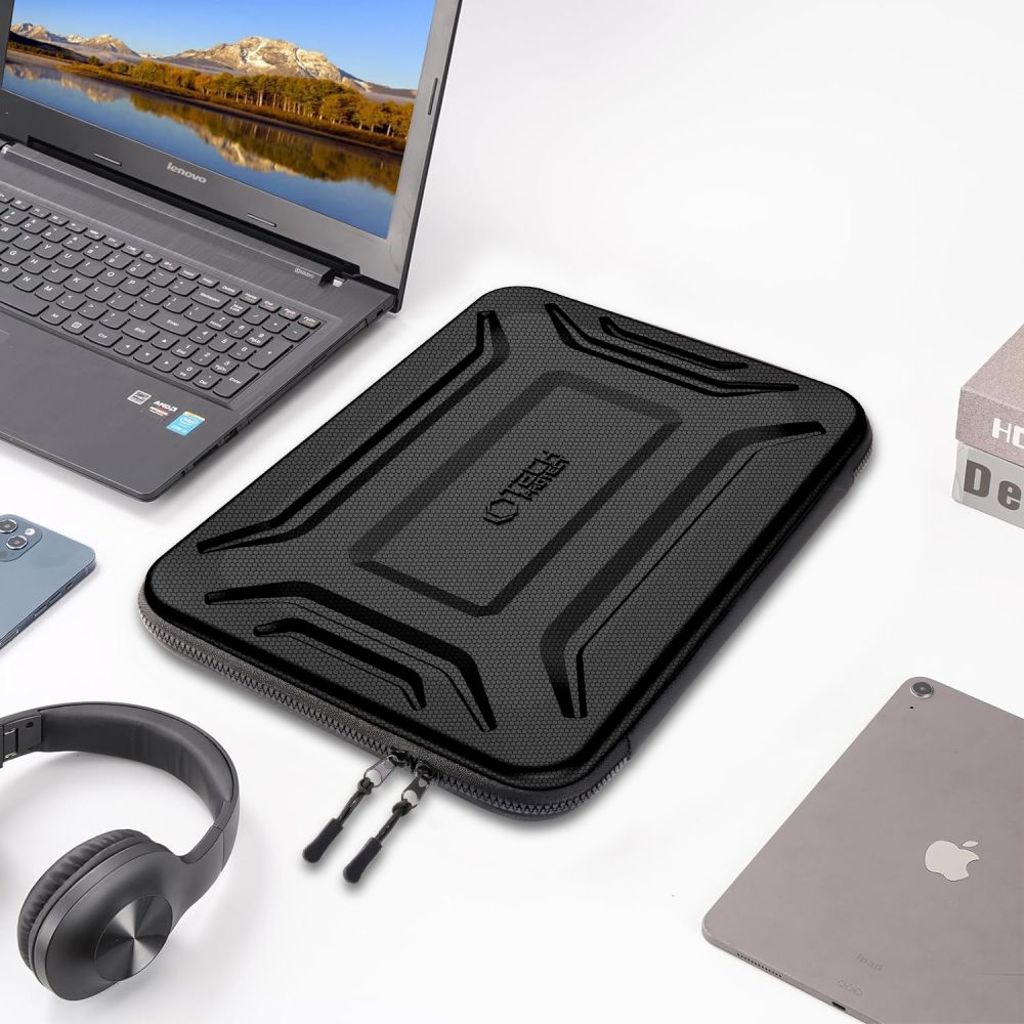 Tech-Protect Kevlar Pro laptop cover 13-14" – Sort