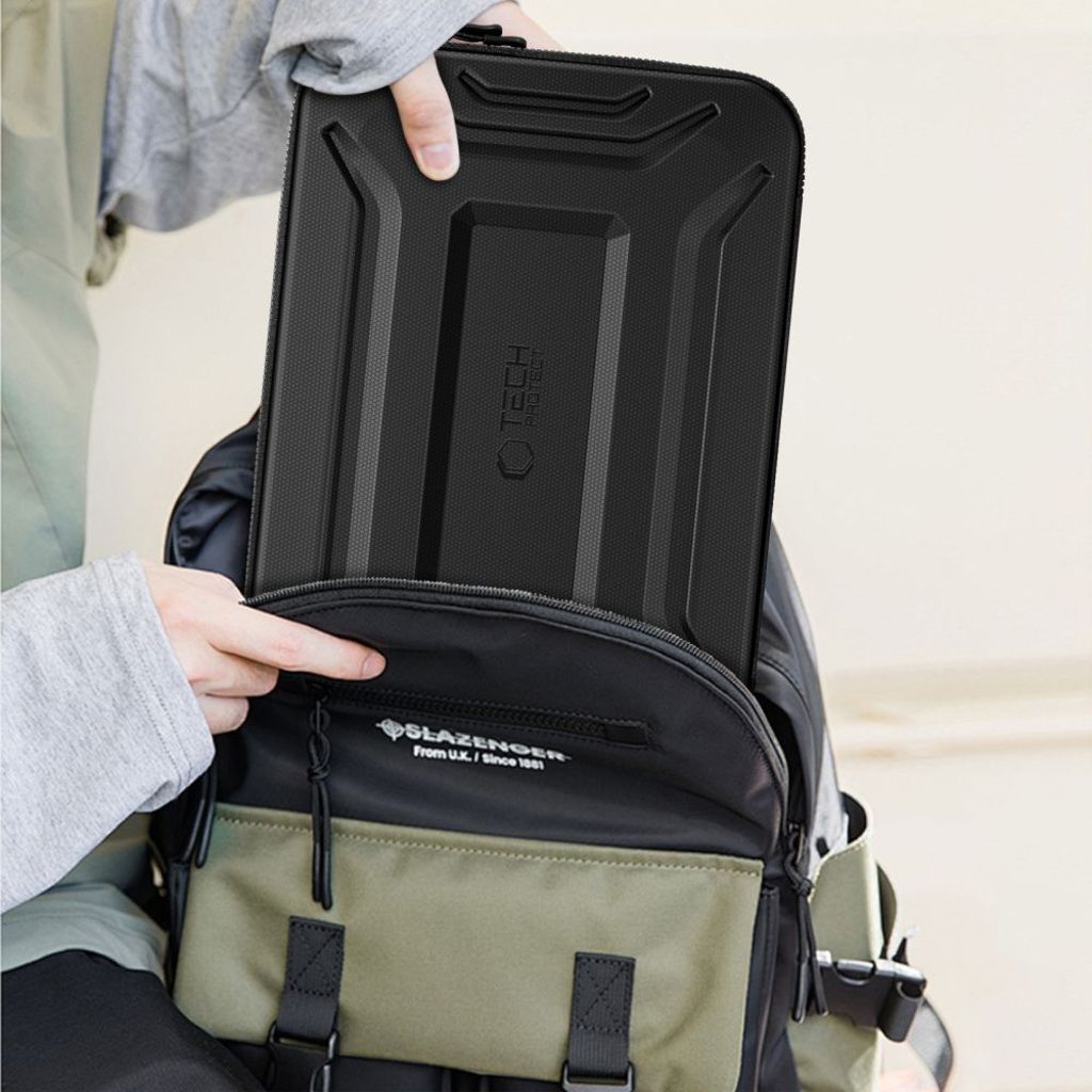 Tech-Protect Kevlar Pro laptop cover 13-14" – Sort