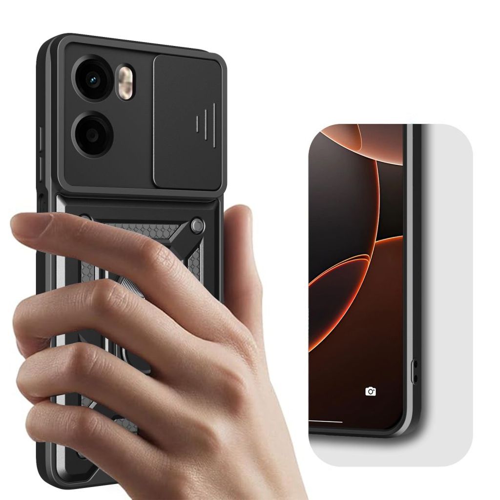 Tech-Protect CamShield Pro Skal till Motorola Moto G05 / E15 - Svart