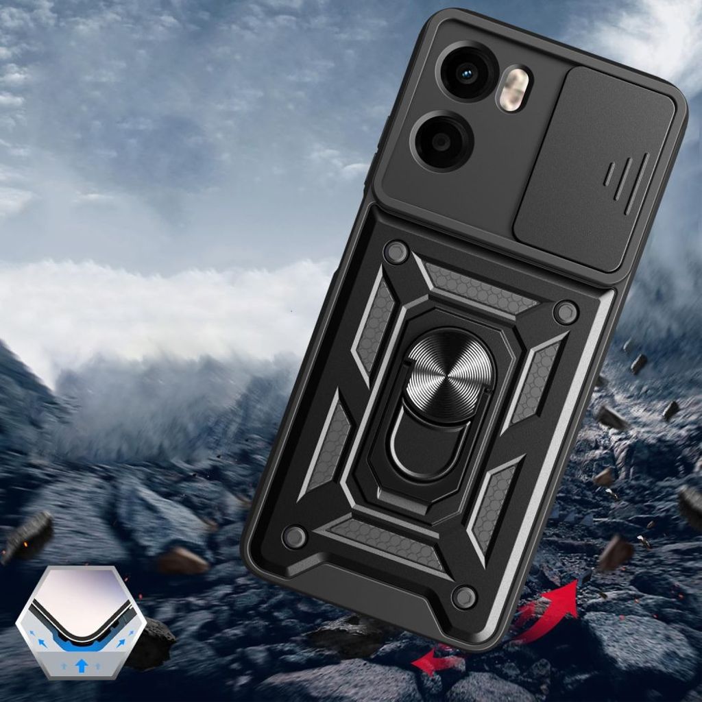 Tech-Protect CamShield Pro Skal till Motorola Moto G05 / E15 - Svart