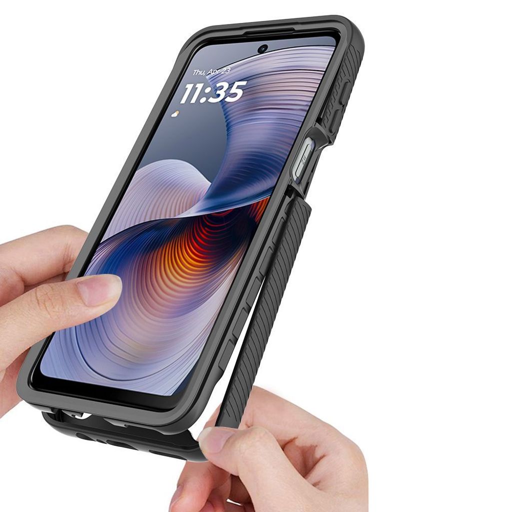 Tech-Protect Defense Skal till Motorola Moto G15 / G15 Power / G05 / E15 - Svart