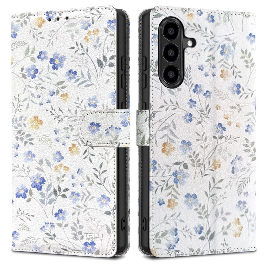 Tech-Protect Wallet Flip Cover til Samsung Galaxy A56 5G - Blomster