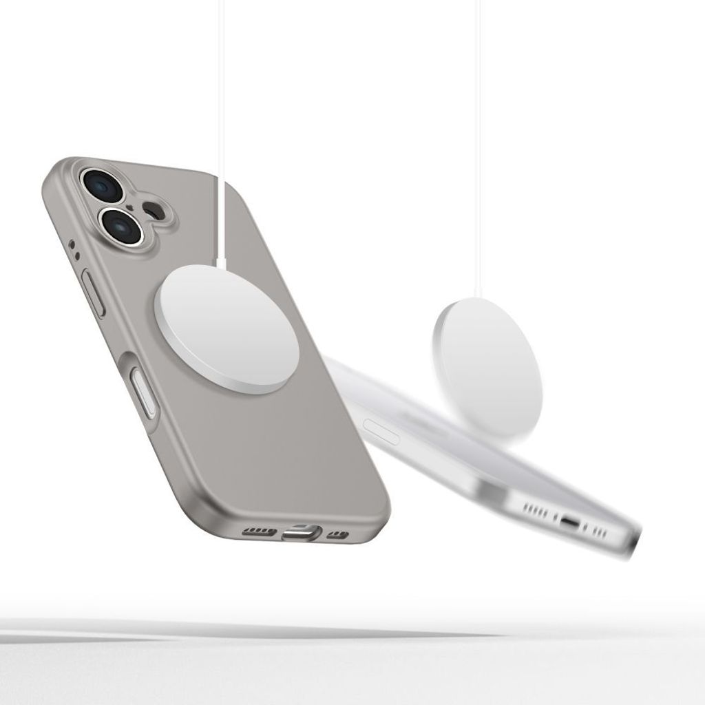 Tech-Protect Liquid Silicone MagSafe Deksel til iPhone 16e - Grå