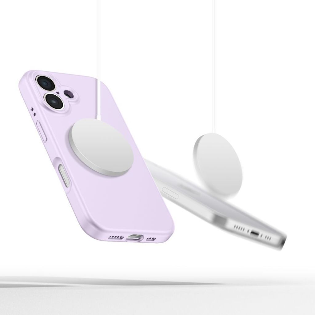 Tech-Protect Liquid Silicone MagSafe Deksel til iPhone 16e - Lilla