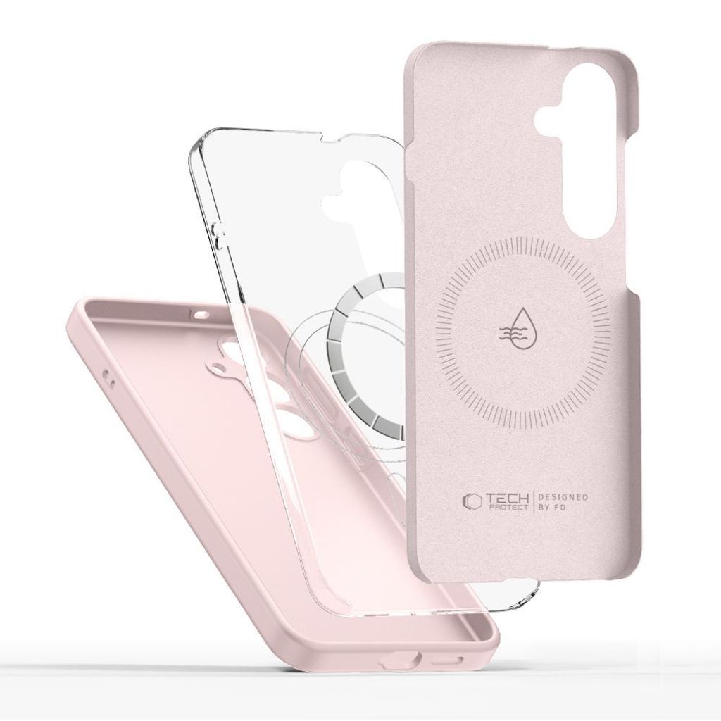 Tech-Protect Liquid Silicone MagSafe Deksel til iPhone 16e - Rosa