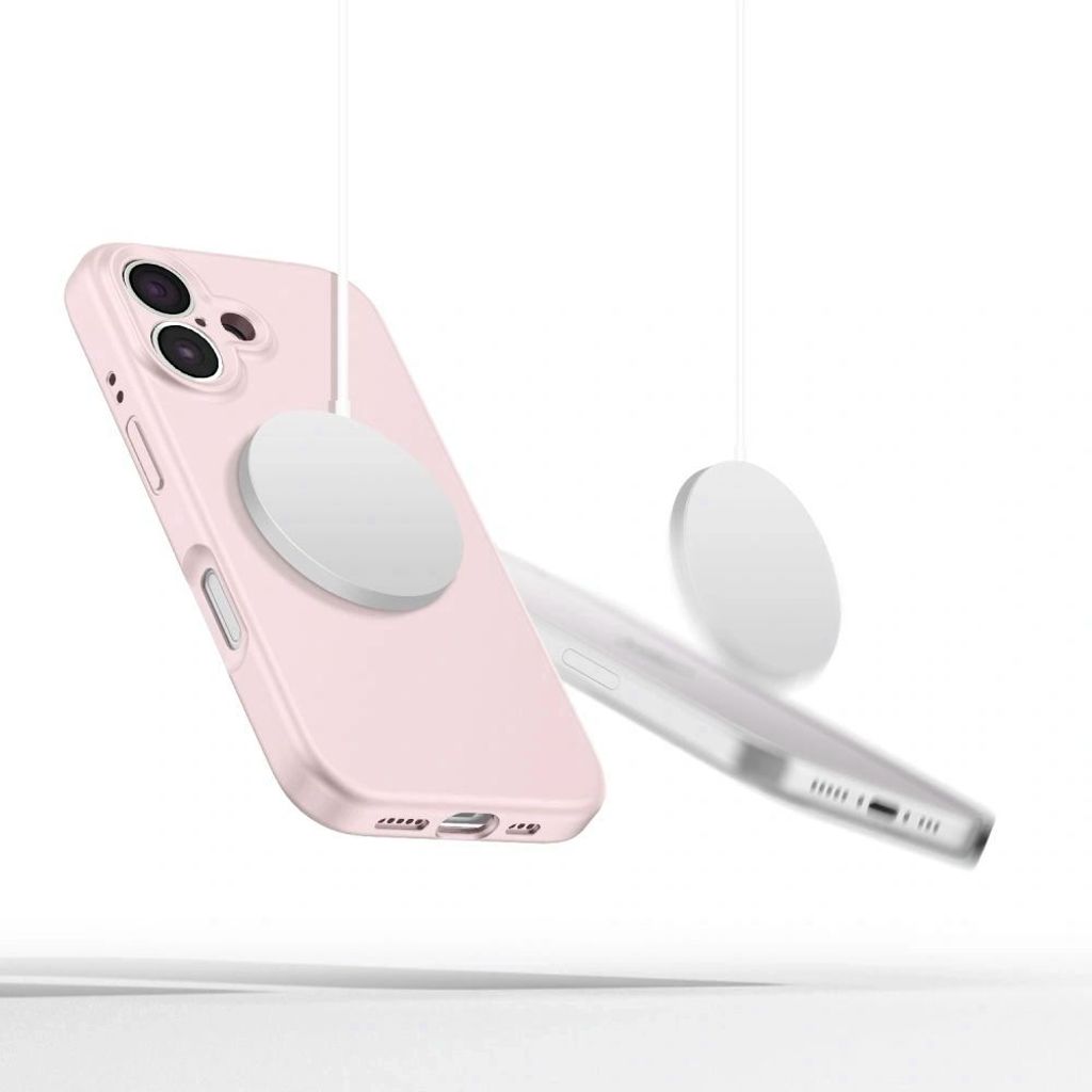 Tech-Protect Liquid Silicone MagSafe Deksel til iPhone 16e - Rosa