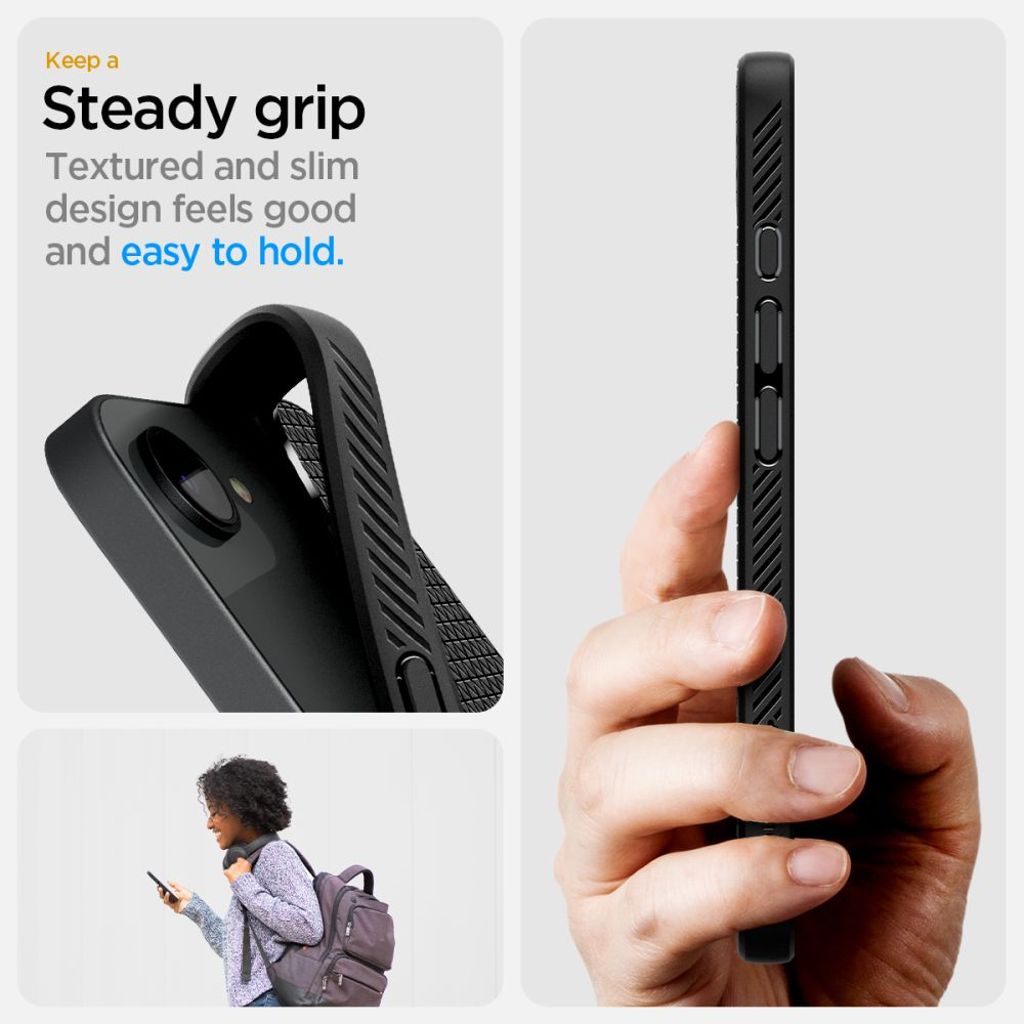 Spigen Liquid Air MagSafe Case for iPhone 16e - Matte Black