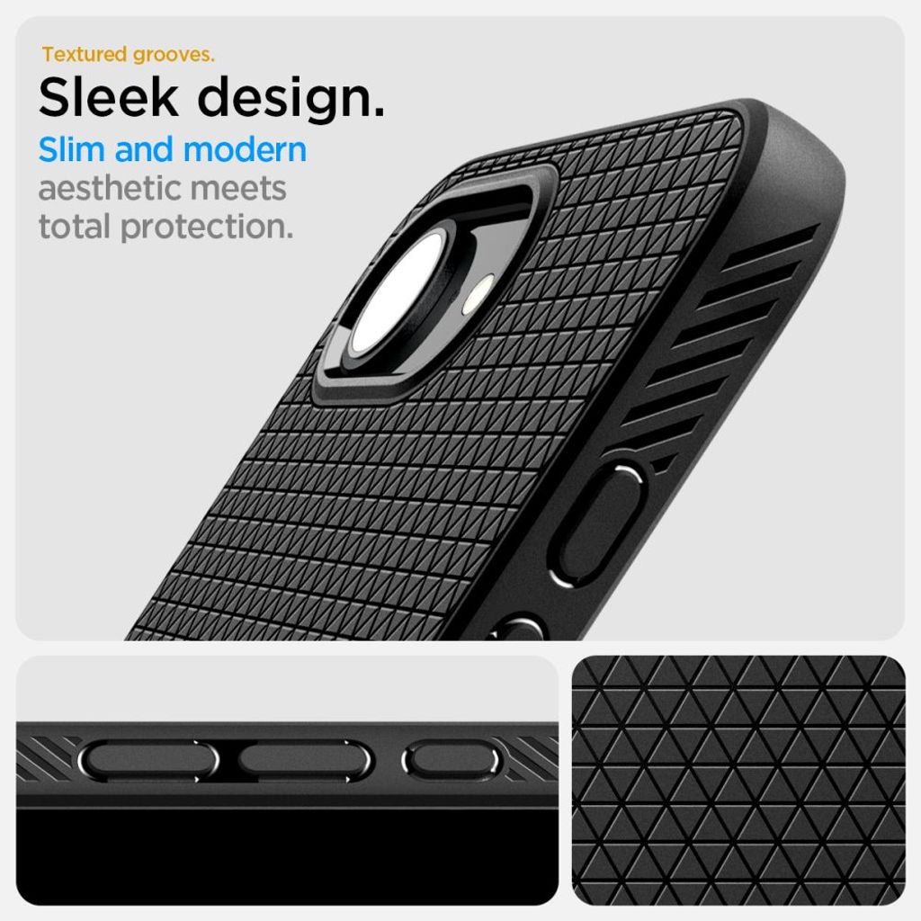 Spigen Liquid Air MagSafe Case for iPhone 16e - Matte Black
