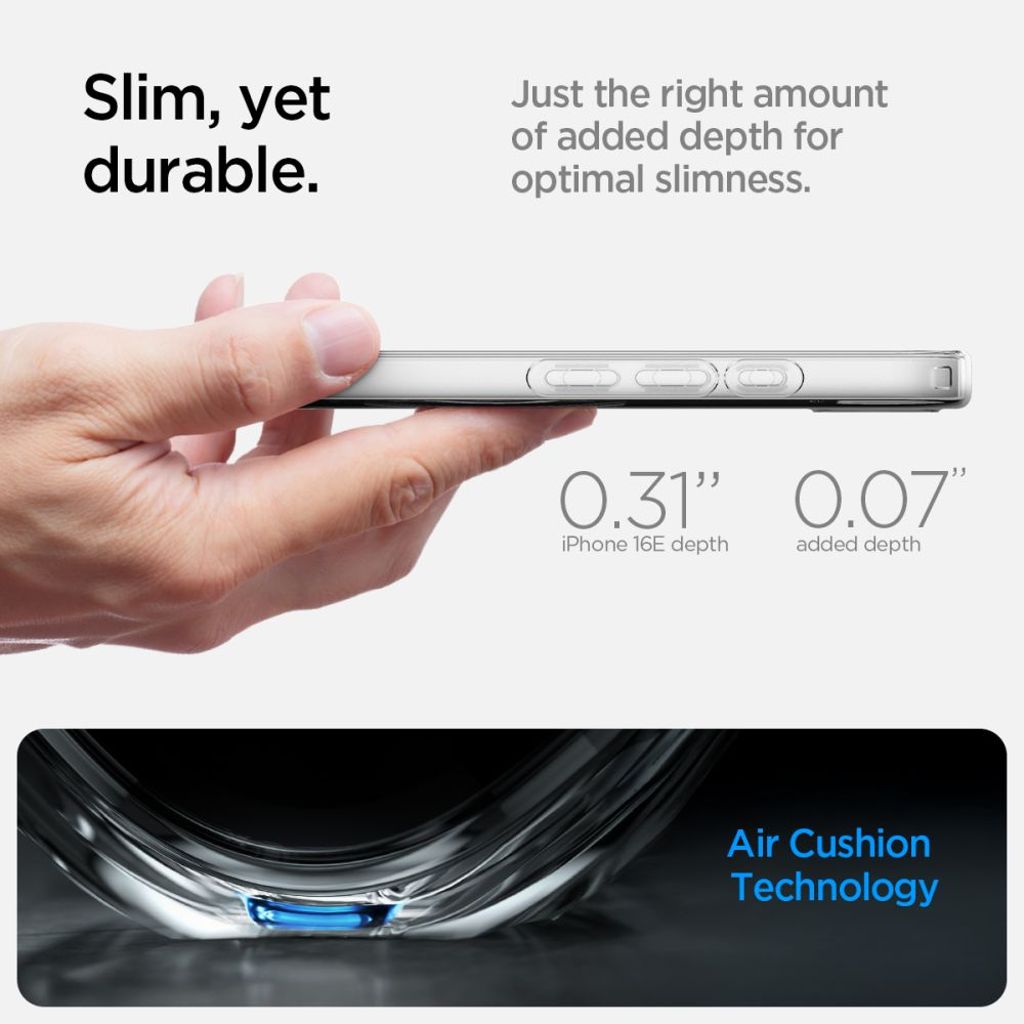Spigen Liquid Crystal MagSafe Deksel til iPhone 16e - Gjennomsiktig