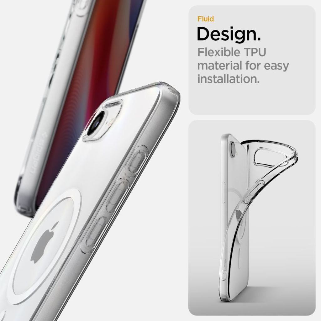 Spigen Liquid Crystal MagSafe Deksel til iPhone 16e - Gjennomsiktig
