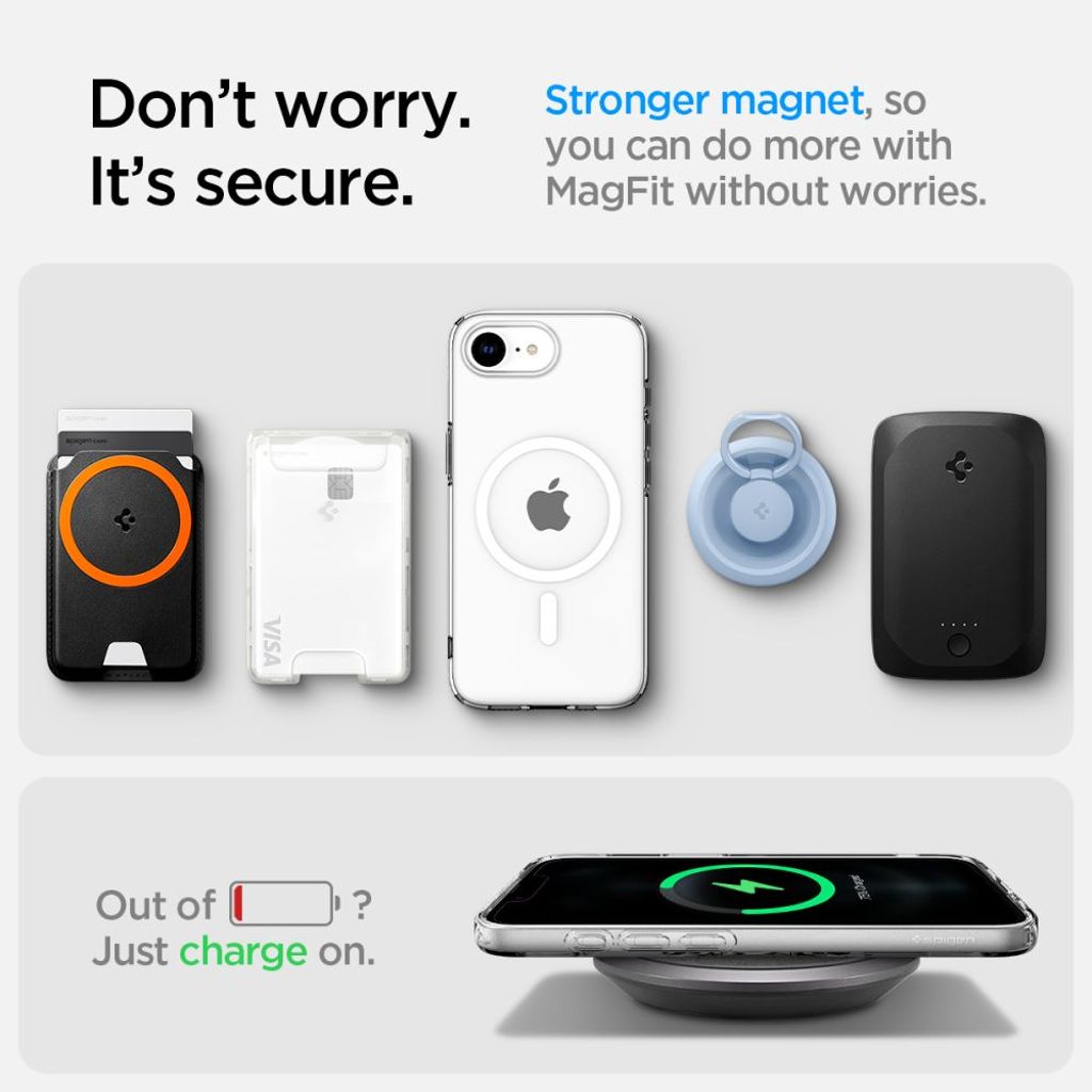 Spigen Liquid Crystal MagSafe Deksel til iPhone 16e - Gjennomsiktig
