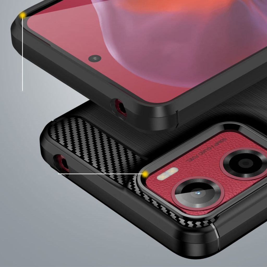 Tech-Protect TPU Carbon Skal till Motorola Moto G05 / E15 - Svart