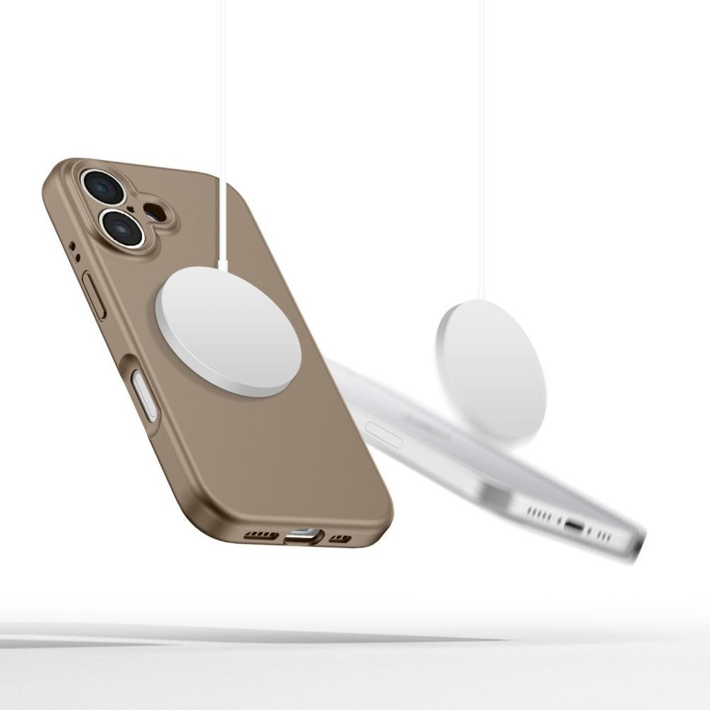 Tech-Protect Liquid Silicone MagSafe Deksel til iPhone 16e - Brun