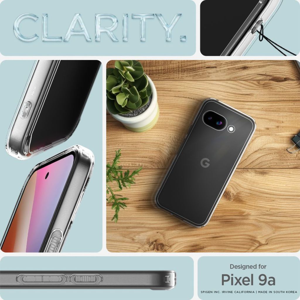Spigen Ultra Hybrid Kuori Google Pixel 9A - Läpinäkyvä