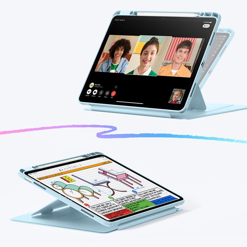 ESR Flip Hybrid Fodral till iPad Air 13" 2024/2025 - Blå