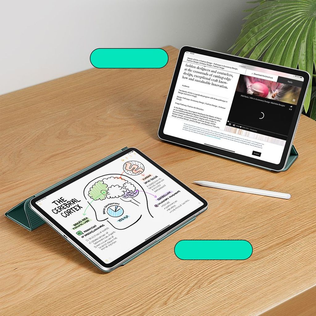 ESR Rebound Magnetiskt Fodral till iPad Pro 12.9"/Air 13" - Grön