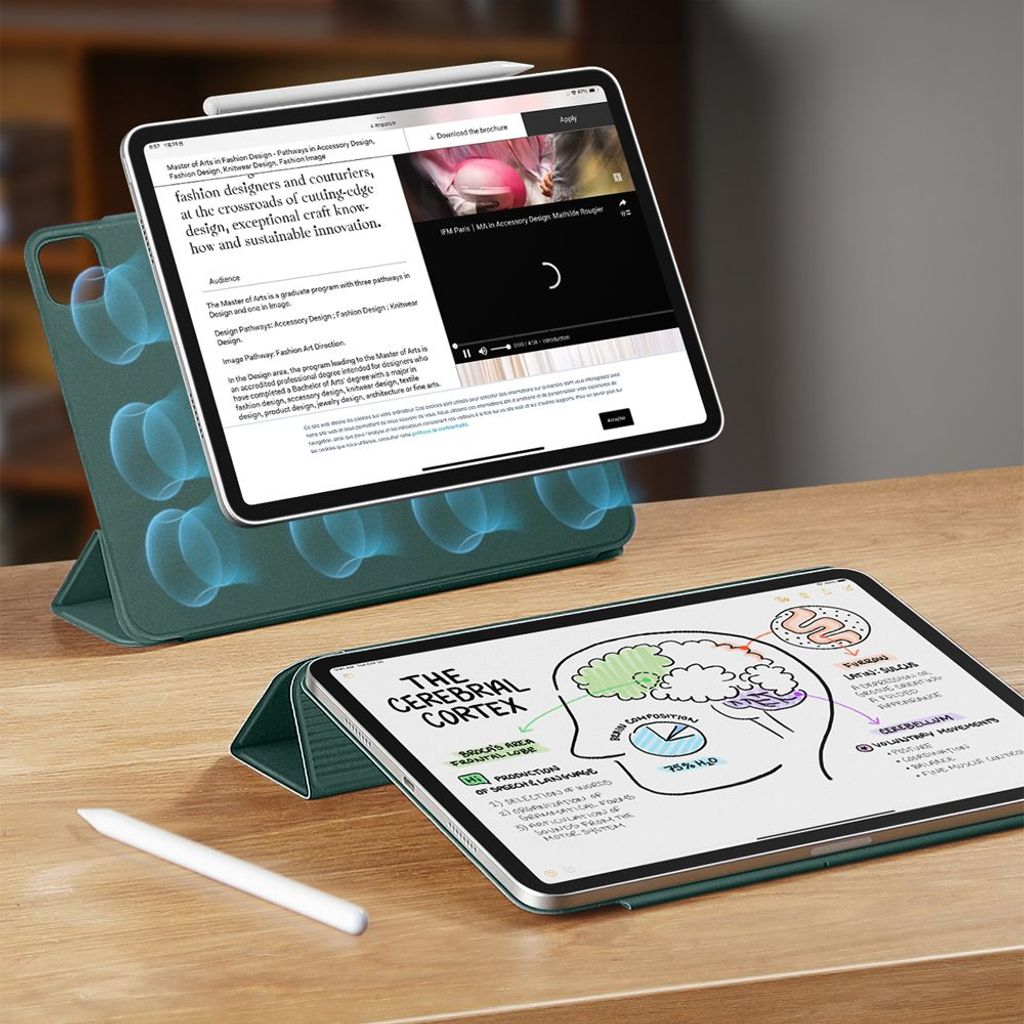 ESR Rebound Magnetiskt Fodral till iPad Pro 12.9"/Air 13" - Grön