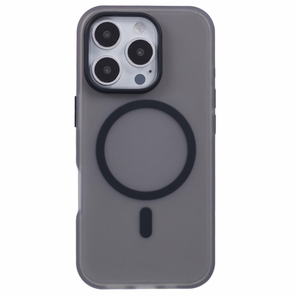 iPhone 13 Pro Max MagSafe-yhteensopiva TPU Kuori - Musta