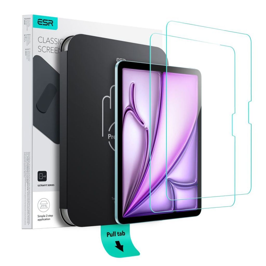 ESR UltraFit Skærmbeskyttelse 2-Pak till iPad Air 11" 2026/2025/2024