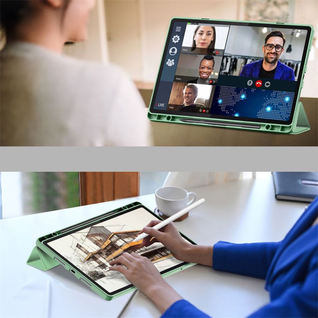 Tech-Protect SC Pen Fodral till Lenovo Idea Tab Pro/Pro Mt 12.7" - Grön