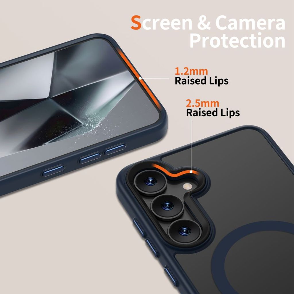 Tech-Protect MagMat MagSafe Skal till Samsung Galaxy S25 - Transparent Blå