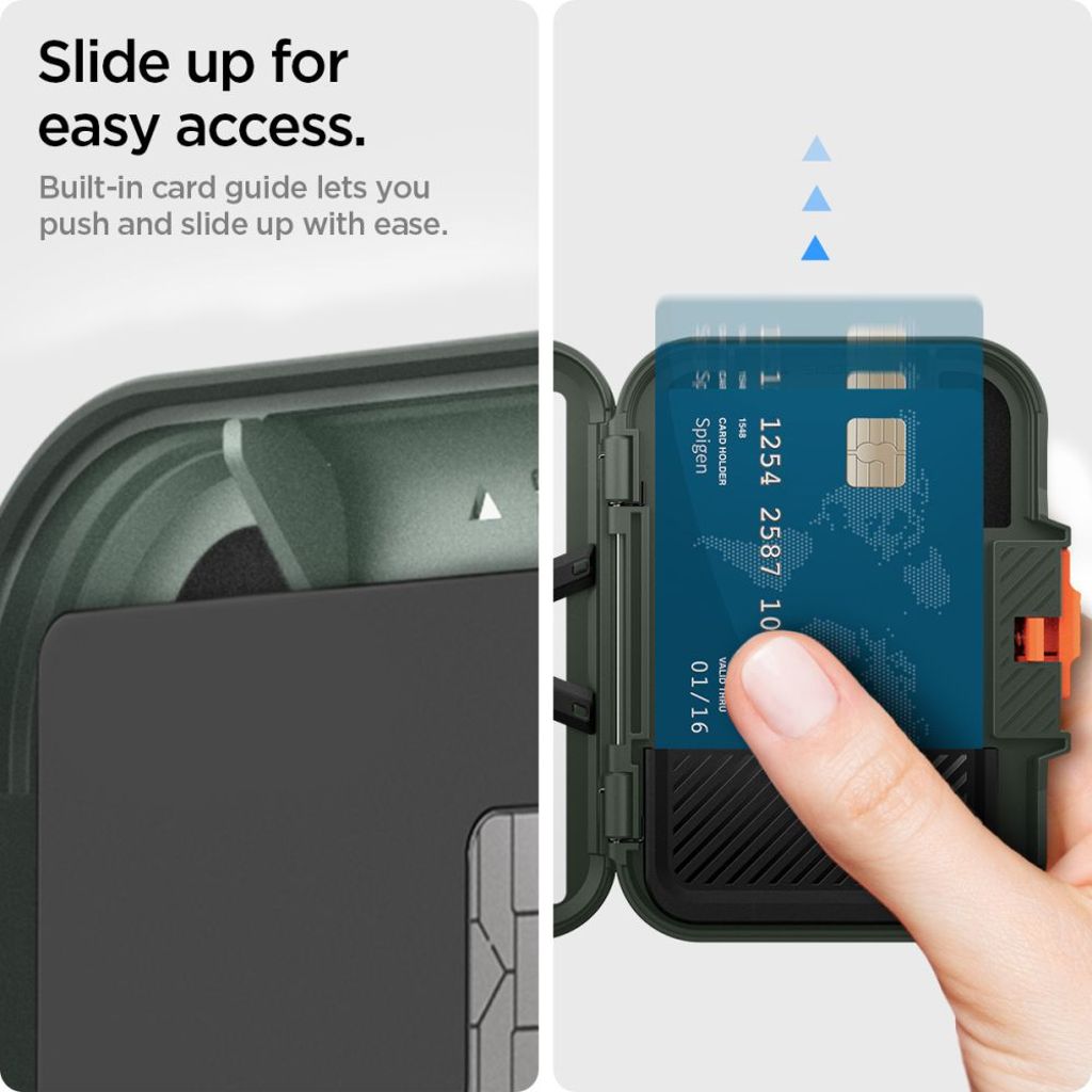 Spigen Lock Fit MagSafe korttiteline – Vihreä