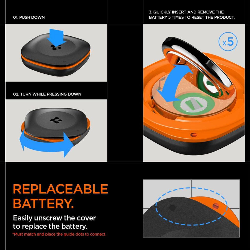 Spigen TagMe Locator – Musta