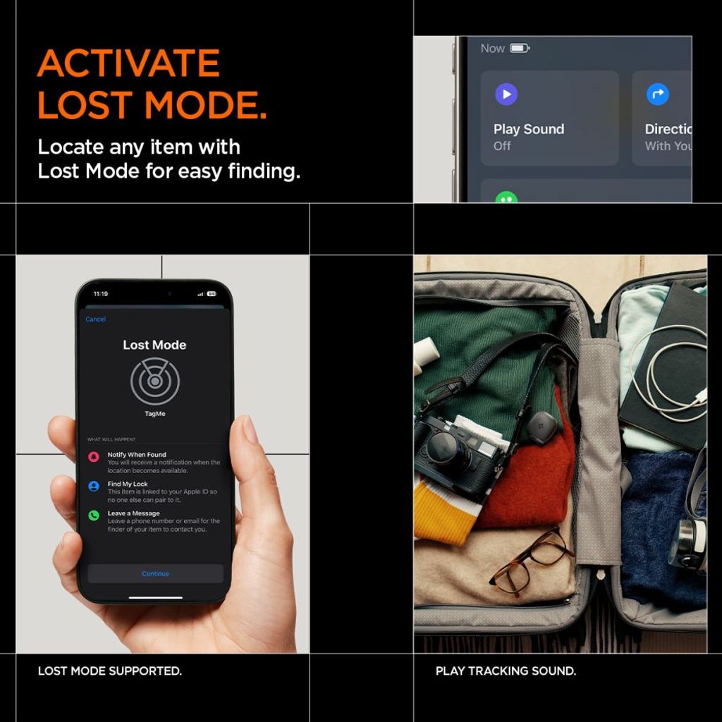 Spigen TagMe Locator – Musta