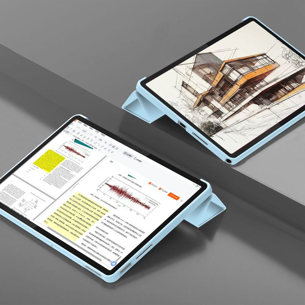 Tech-Protect SmartCase Fodral till Lenovo Tab 10.1" - Blå