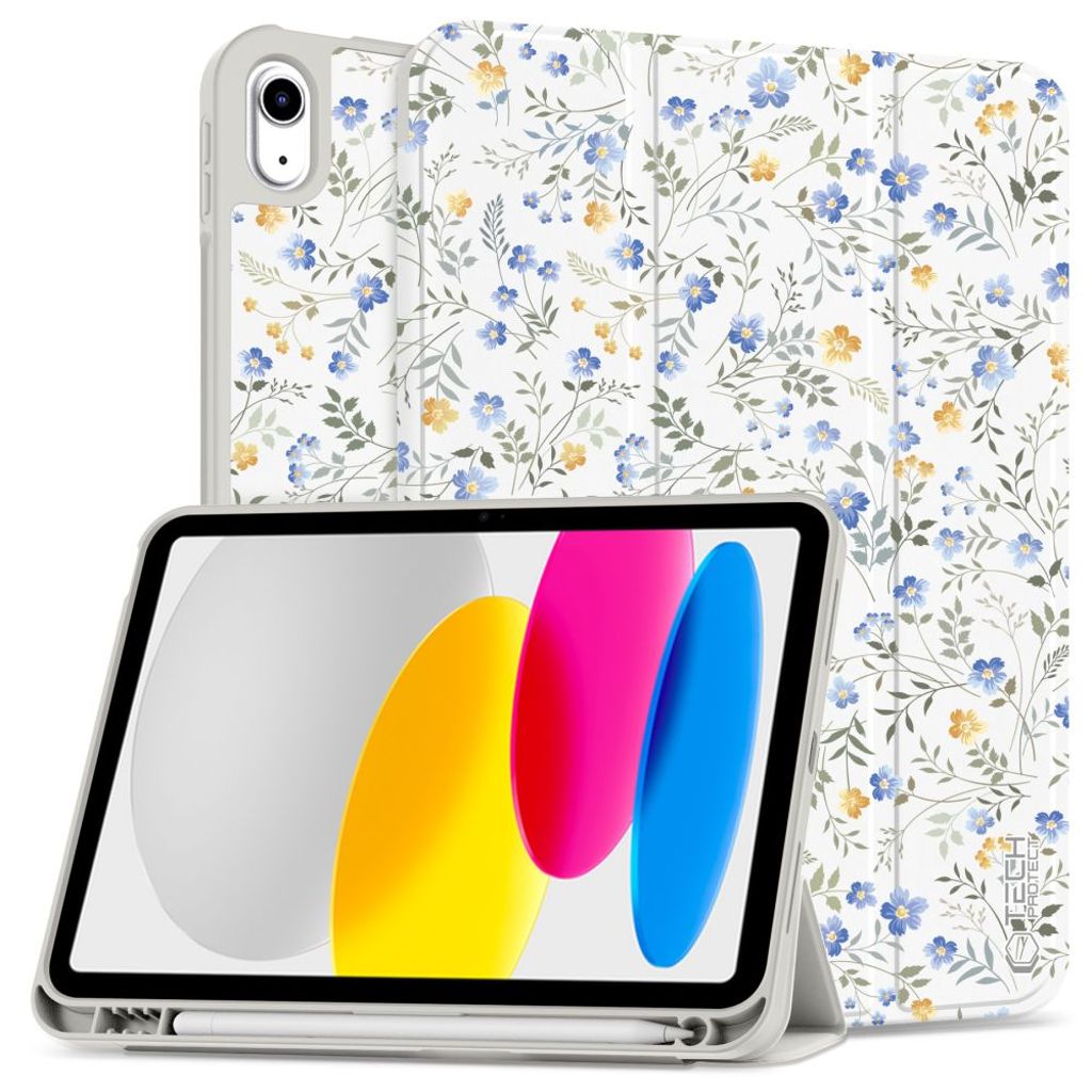 Tech-Protect SC Pen Fodral till iPad 10.9" 2022/11" 2025 - Blommor