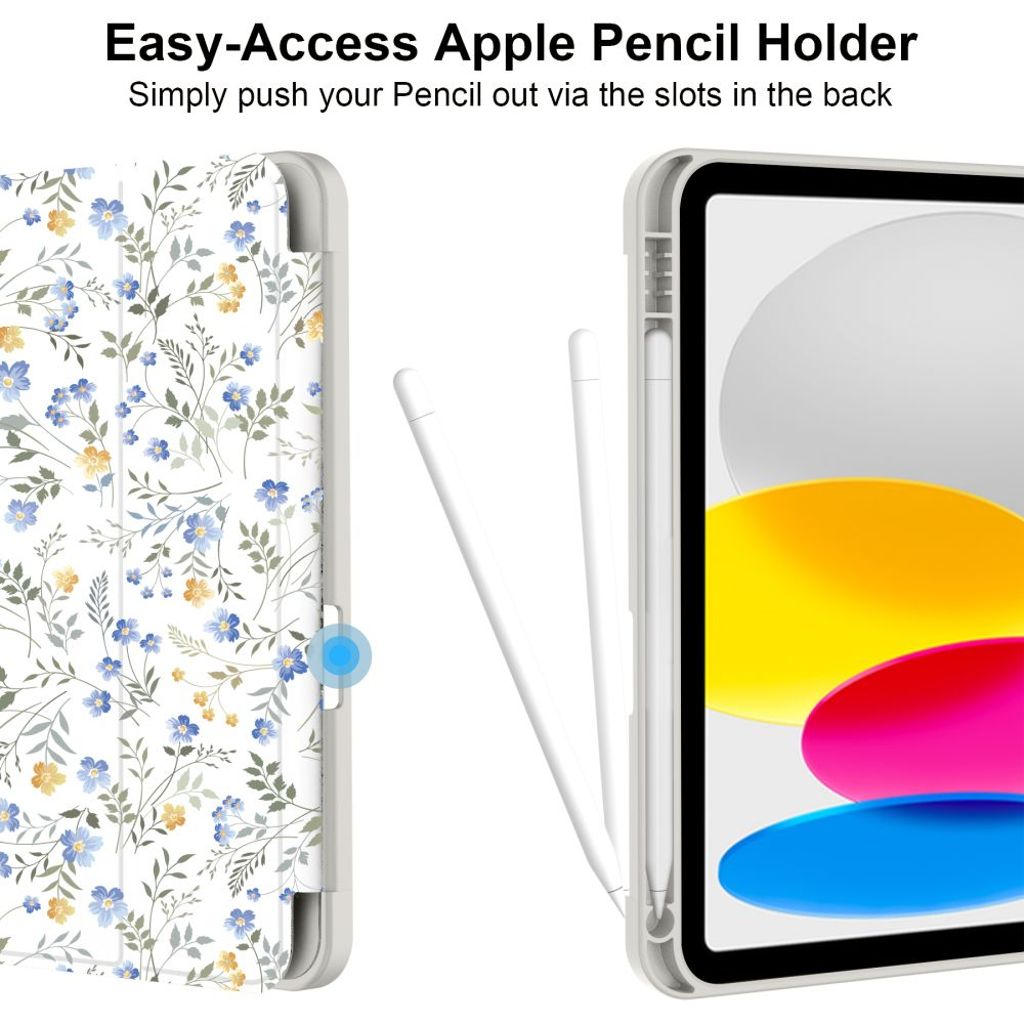 Tech-Protect SC Pen Fodral till iPad 10.9" 2022/11" 2025 - Blommor