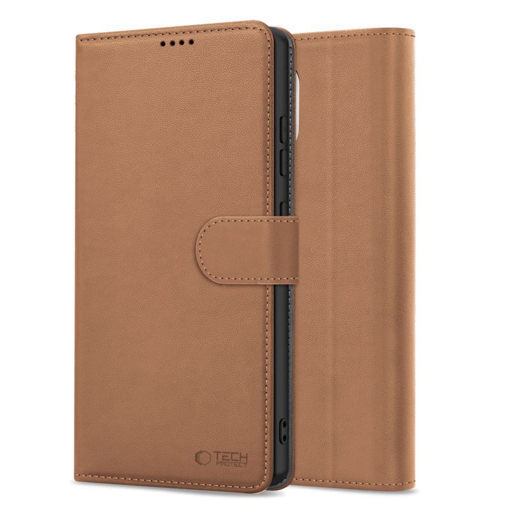 Tech-Protect Wallet Etui til iPhone 16e - Brun