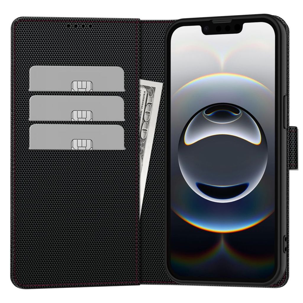 Tech-Protect Wallet RS Etui til iPhone 16e - Svart