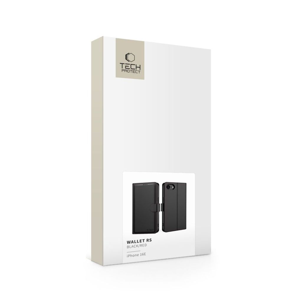 Tech-Protect Wallet RS Etui til iPhone 16e - Svart